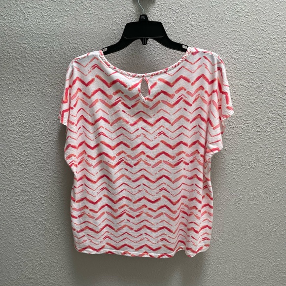 ❤️🔥3/$15❤️🔥Sonoma Life & Style Women’s Top - Size XL - White/Coral/Pink - EUC - Picture 2 of 5
